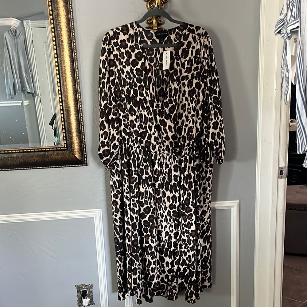 Lane Bryant Leopard Print Midi Dress